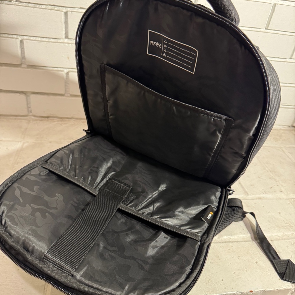 Solo New York Re Define Backpack, Black, Laptop Tote - Picture 10 of 16
